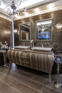 Interior of bathroom