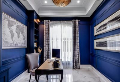 kantor biru navy