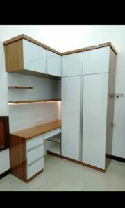 lemari sudut L custom
