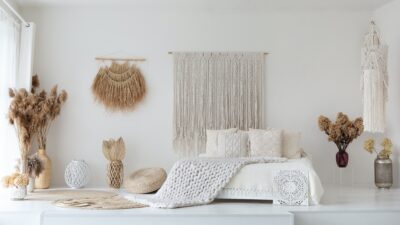 White ethnic bedroom 