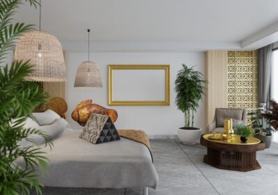photo frame in bedroom