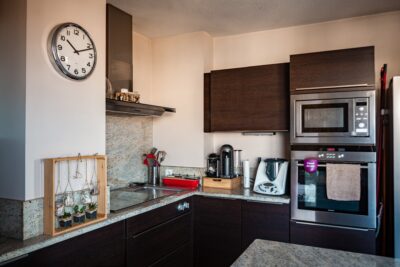 Interior design of a kitchen