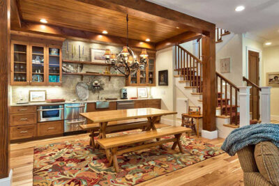 interior kayu rumah modern klasik