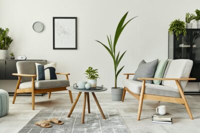 white living room