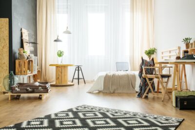 Upcycled studio apartment