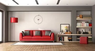 Custom Sofa Modern Dan Rak buku Kayu